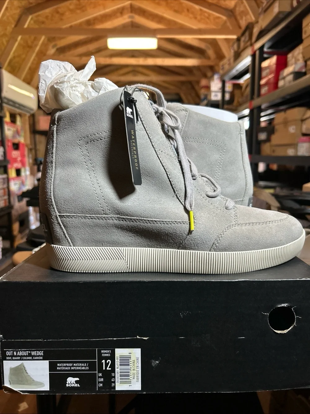 Sorel Out N About™ Wedge Women's Sneaker - Light Gray